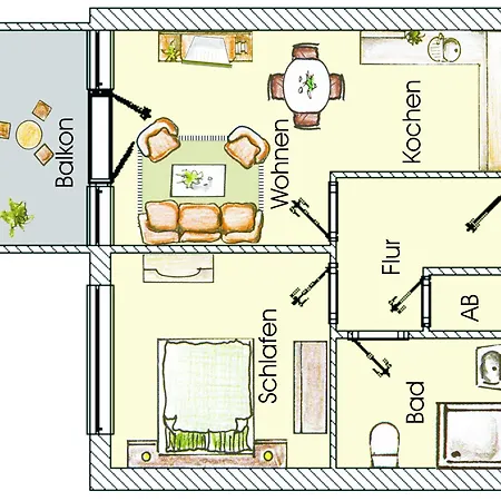 Lägenhet Brise Duenenhaus Christa App 11